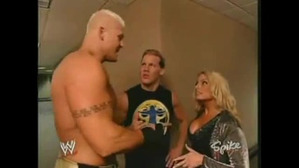 Chris Jericho Trish Stratus and John Heidenreich Backstage Segment - Wwe Raw 2003 
