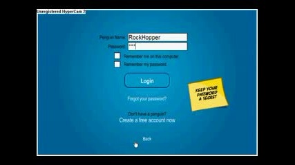 Club Penguin Login As Rockhopper