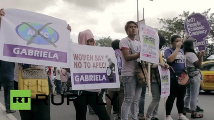 Philippines: "Women resist US-APEC plunder" - Protesters denounce US military presence