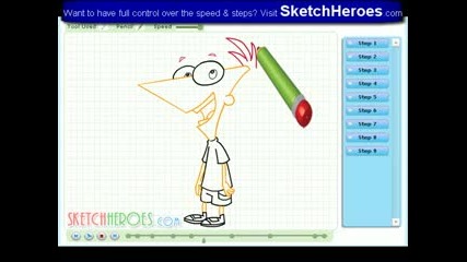 How to draw Phineas Flynn 