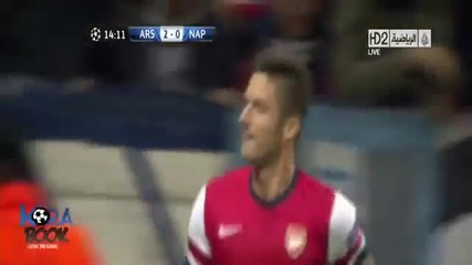 Арсенал 2:0 Наполи 01.10.2013