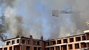 Голям пожар гори в София