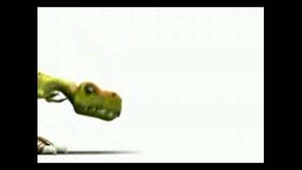 Dinosaur Tries To Eat Pig -d - смях!