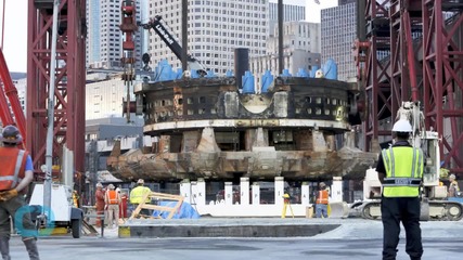 Broken Boring Machine Set to Tunnel Under Seattle in November