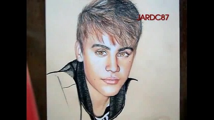 New ! Drawing And Coloring Justin Bieber By Jardc87