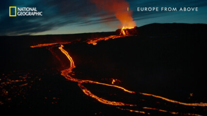 Вулканично изригване край Гелдингадалур | Европа отвисоко | сезон 3 | National Geographic Bulgaria