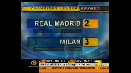 Crudeli Real Madrid-milan 2-3