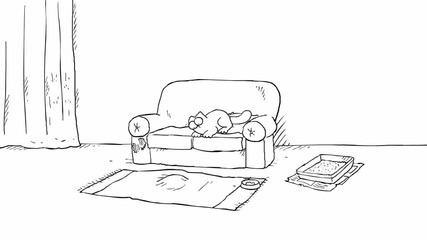 Simon's Cat in 'double Trouble'