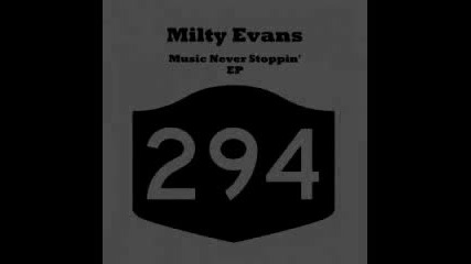 Milty Evans - Just for You