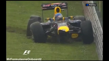 F1 Гран при на Турция 2011 - Vettel се блъска на петъчните тренировки