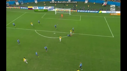 Мондиал 2014 - Колумбия 2:0 Уругвай - Хамес Родригес класира Колумбия на исторически 1/4 финал!