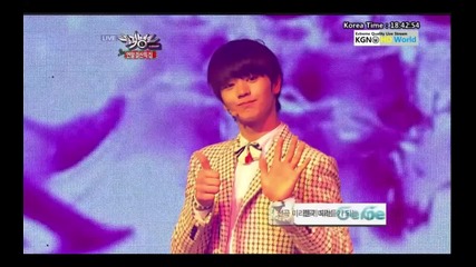 Zelo, Sungjae, Chunji & Donghyun - " Loving U" Special Stage @ Music Bank (21.12.12)