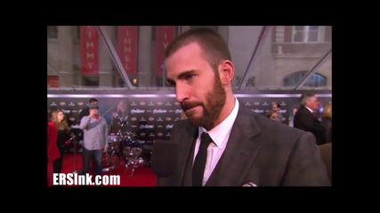 Крис Еванс на премиерата на филма си Отмъстителите
