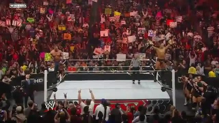 Heath Slater & Justin Gabriel vs. John Cena & The Miz Tag Team Championship 