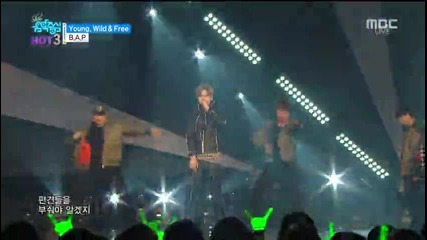 151205 B.a.p - Young, Wild & Free @ Mbc Music Core