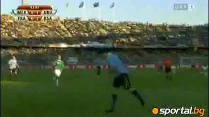 Мондиал 2010 Мексико - Уругвай 0:1 