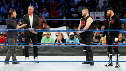 Shane McMahon calls Kevin Owens and Sami Zayn to the ring to fire them: SmackDown LIVE, Nov. 21, 2017