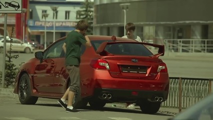 Subaru Wrx Sti 2015 Сменя Цвета Си За Миг. Шашка Хората.