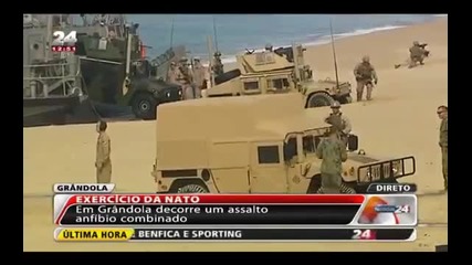 Американски военни „хамъри“ затънаха в пясъка на учение на Нато в Португалия