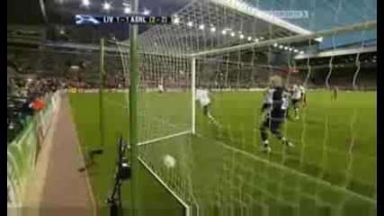 2008 - 04 - 08 - Champions League - Quarter Final - Liverpool Fc 1 - 1 Arsenal - Hyypia