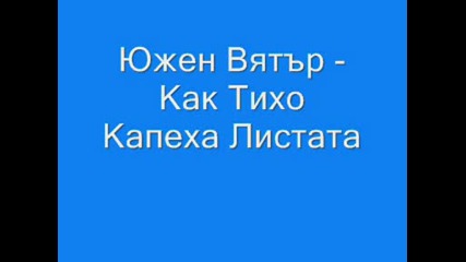 Южен Вятър - Как Тихо Капеха Листата