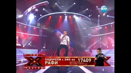 Xfactor 22.11.11 Рафи пее песен на Роби Уилямс и Джордж Майкъл