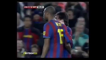 Барселона - Хетафе 2:1 гол на Лео Меси 