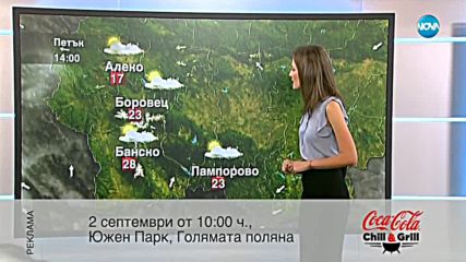 Прогноза за времето (30.08.2018 - централна емисия)