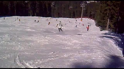 Free ride v Bansko (snowboard and ski ) mnogo krasivo karane 