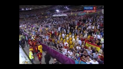 Евро 2012 финал Испания 4-0 Италия / Награждаване