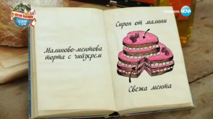 Георги - малиново - ментова торта с чийзкрем - Bake Off (15.11.2016)