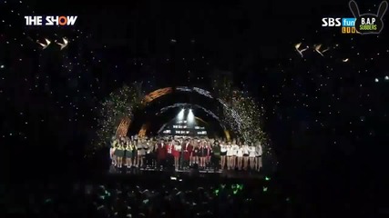 [eng] 151201 B.a.p Mtv The Show - 'young, Wild & Free' Performance & 2nd Win Speech