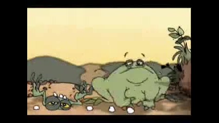 анимация гладни жаби (смях)