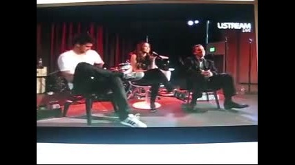 Miley Cyrus Live Chat 3 26 10 - The Last Song Cast (part 3 6) 