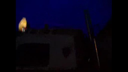 Scania topline at night on road