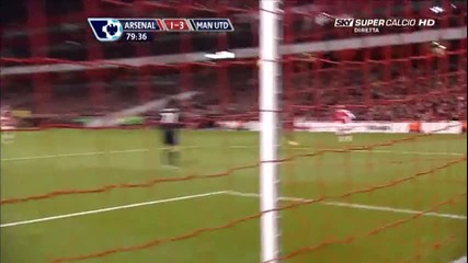 Arsenal - Manchester United 1:3 - гол на Вермален 