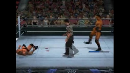 the rock vs randy orton