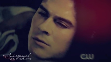 In my arms. Damon & Elena