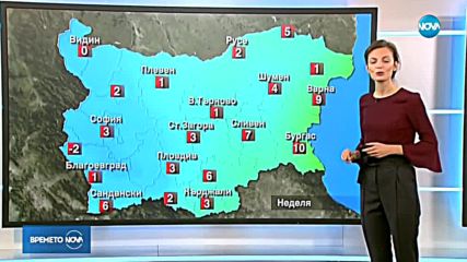 Прогноза за времето (11.11.2018 - обедна емисия)
