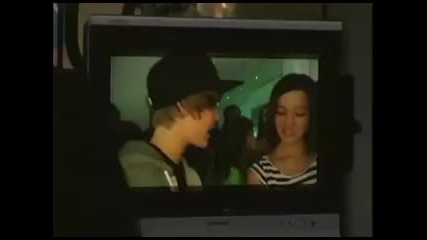 Justin Bieber behind the scenes of one time