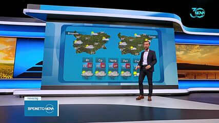Прогноза за времето (22.07.2024 - обедна емисия)