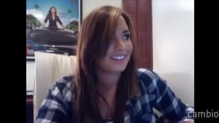 Demi Lovato Live Chat on Cambio Part 3