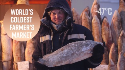 Frozen foodies: A shocking Siberian outdoor market