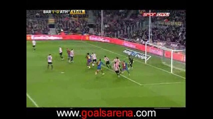 Barcelona Vs. Athletic Bilbao 1 - 0 Busquets Goal 07.03.2009