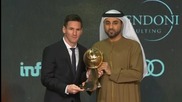 Меси с приз за №1 от Globe Soccer Awards