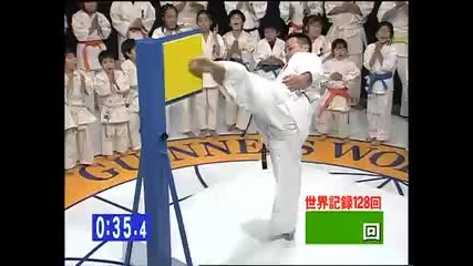Most Martial Arts Kicks in 1 Min (using one leg) 