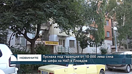 Пуснаха под гаранция от 10 000 лева сина на шефа на НАП в Пловдив