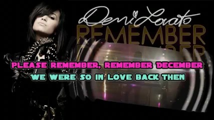 Demi Lovato - Remember December [karaoke/instrumental]