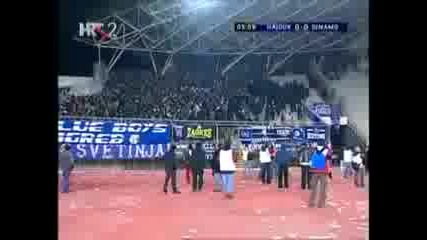 Хайдук Сплит - Динамо Загреб - Динамо Hooligans! *22.02.2009г.*