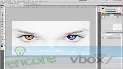 Как да сменим цвета на очите с photoshop cs5